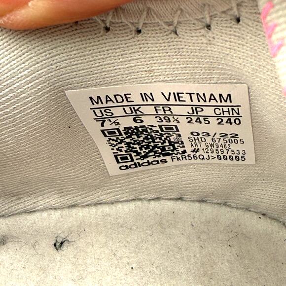 Adidas Grey & Pink NMD R1 Swarovski Crystals Bling Rhinestone Sneakers Size 7.5 - Picture 9 of 9